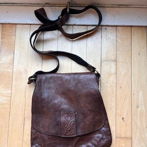 Brown Leather Crossbody Bag